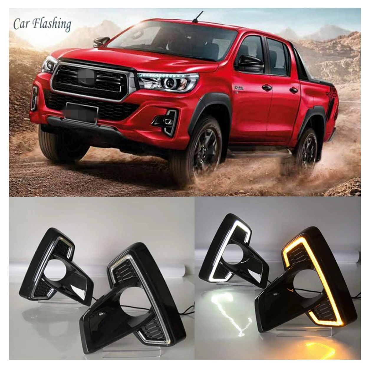 LED DRL Exploradora Hilux Rocco 2018 /2020 Bitono