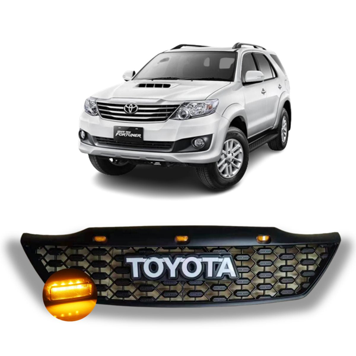 Persiana LED TRD Toyota Fortuner 2012 / 2016 Emblema TOYOTA