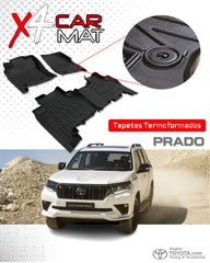 Tapete termoformado Toyota Prado 1+2 Fila 2010 /2024