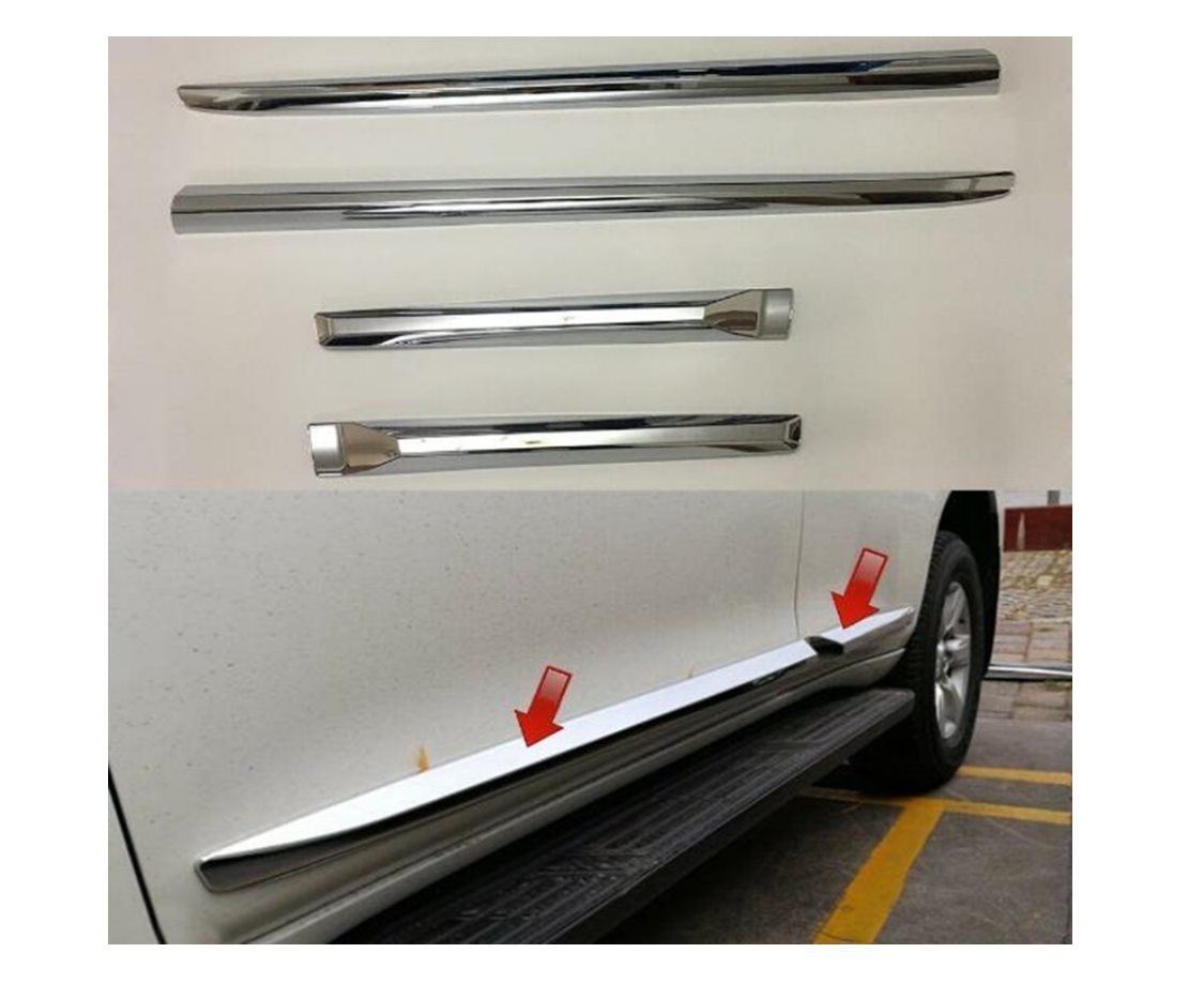 Bisel Protector de Puerta Cromo Toyota Prado