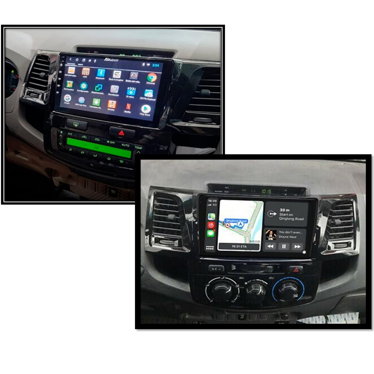 Radio Android 14.0 para Toyota Fortuner / Hilux