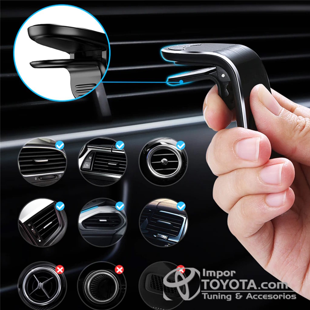 Soporte Magnetico para Celular Logo Toyota