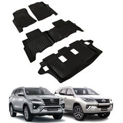 Tapete termoformado Toyota Fortuner 1+2+3  Fila 2016 / 2024