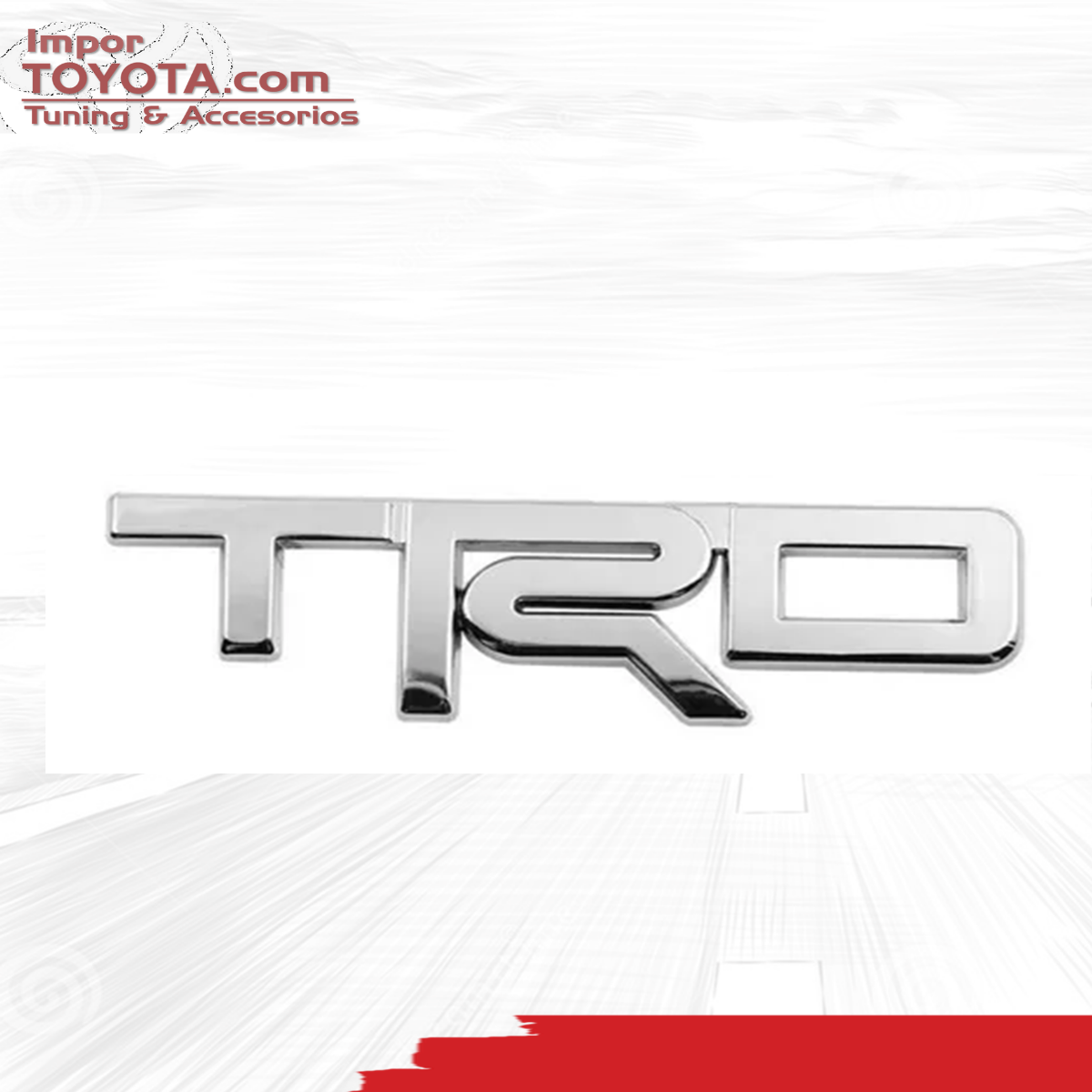 Emblema TRD Metalico en Alto Relieve