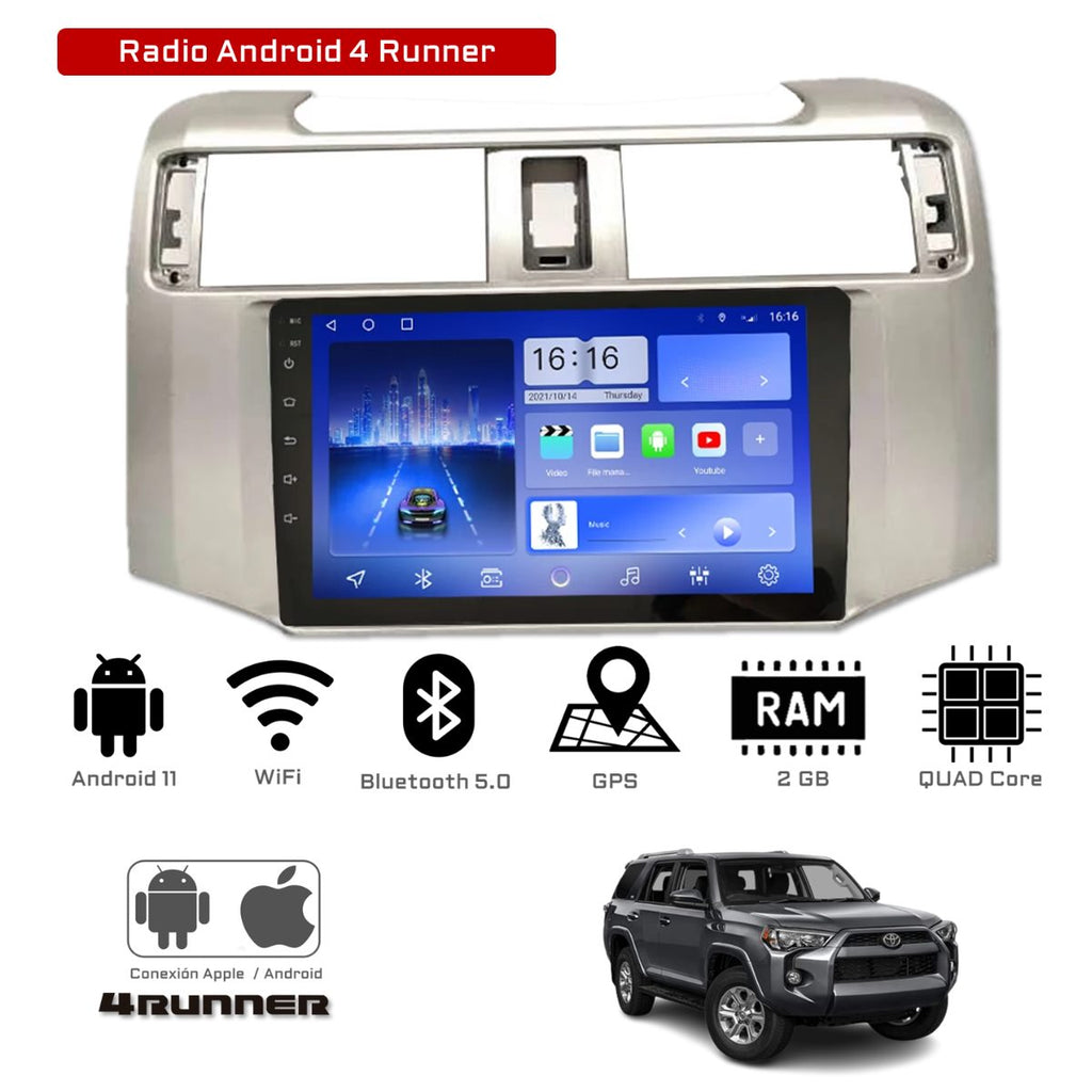Radio Android 11.0 para Toyota 4Runner – importoyota.colombia